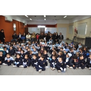 Festejos por el Día de la Bandera con los niños de Jardín